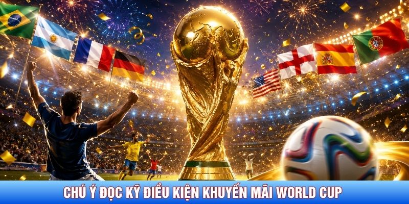 Chú ý đọc kỹ điều kiện khuyến mãi World Cup trước khi tham gia Chú ý đọc kỹ điều kiện khuyến mãi World Cup trước khi tham gia