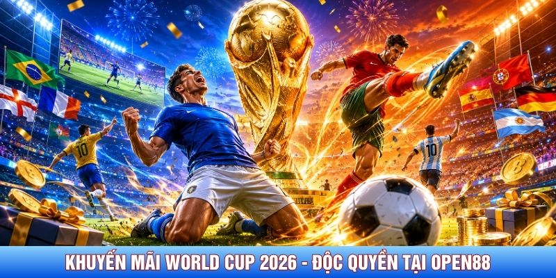 Khuyến Mãi World Cup 2026 - Thưởng Độc Quyền Tại Open88